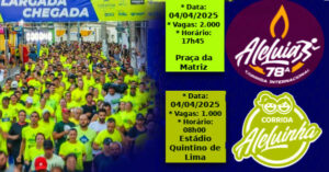 Estão abertas as inscrições para a 78ª edição da Corrida de Aleluia