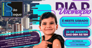 Saúde de São Roque Promove dia D de Vacinação neste sábado